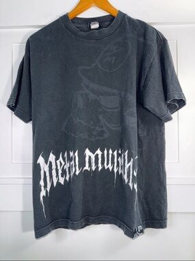 Metal Mulisha Black Short-Sleeve Tee with White Logo Y2K Bro